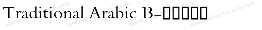 Traditional Arabic B字体转换